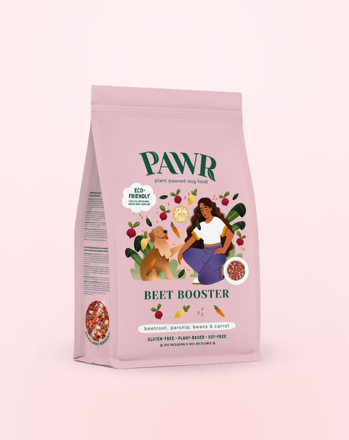 beet booster plantaardig hondenvoer | plantaardig hondenvoer
